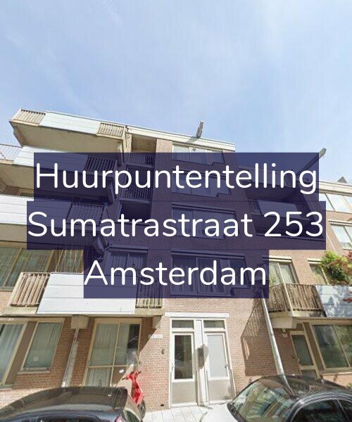 Foto gevel Huurpuntentelling voor Sumatrastraat 253, Amsterdam