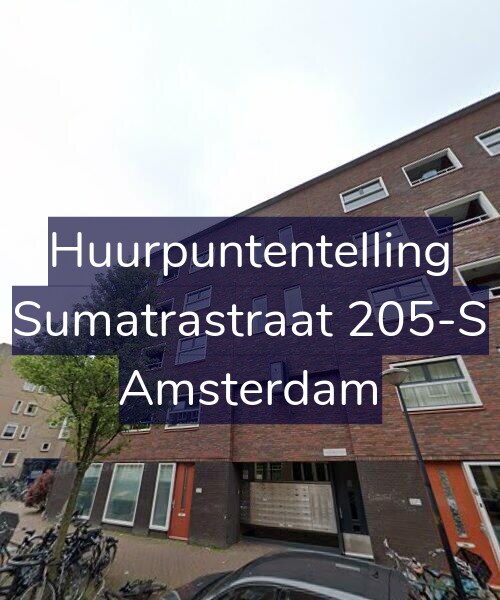 Foto gevel Huurpuntentelling voor Sumatrastraat 205-S, Amsterdam