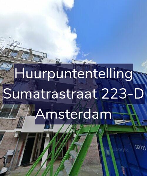 Foto gevel Huurpuntentelling voor Sumatrastraat 223-D, Amsterdam