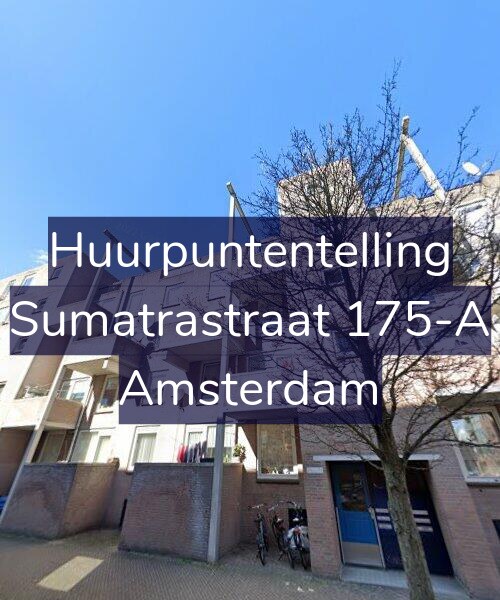 Foto gevel Huurpuntentelling voor Sumatrastraat 175-A, Amsterdam