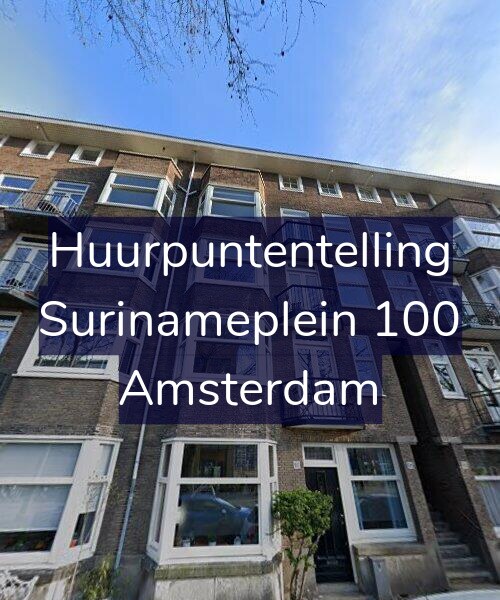 Foto gevel Huurpuntentelling voor Surinameplein 100, Amsterdam