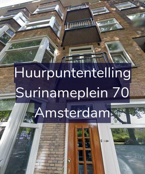 Foto gevel Huurpuntentelling voor Surinameplein 70, Amsterdam