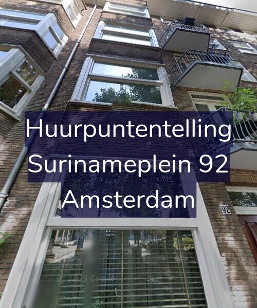 Foto gevel Huurpuntentelling voor Surinameplein 92, Amsterdam