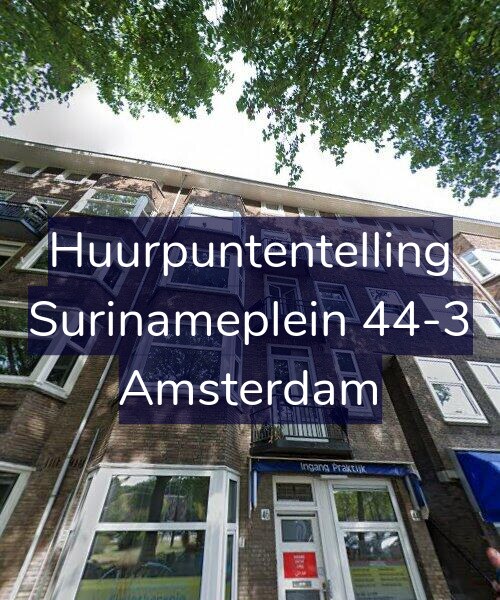 Foto gevel Huurpuntentelling voor Surinameplein 44-3, Amsterdam