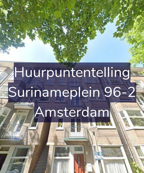 Foto gevel Huurpuntentelling voor Surinameplein 96-2, Amsterdam