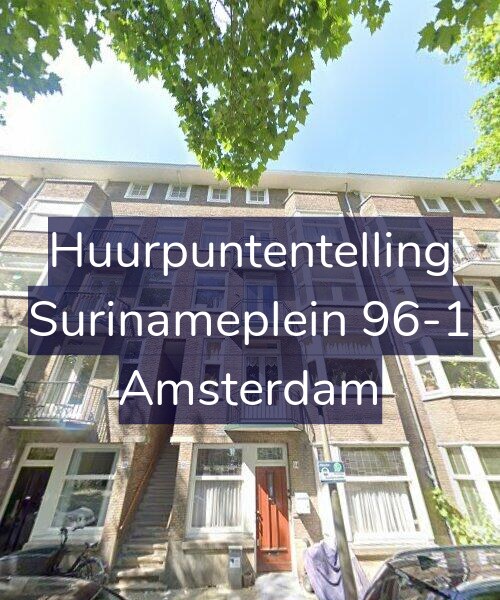 Foto gevel Huurpuntentelling voor Surinameplein 96-1, Amsterdam