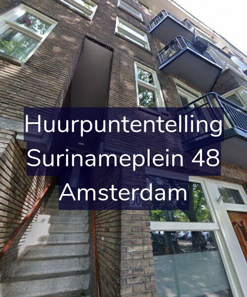 Foto gevel Huurpuntentelling voor Surinameplein 48, Amsterdam