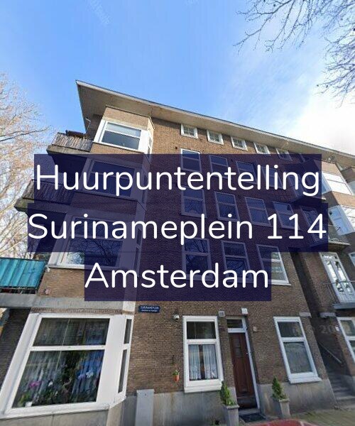 Foto gevel Huurpuntentelling voor Surinameplein 114, Amsterdam