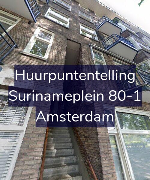 Foto gevel Huurpuntentelling voor Surinameplein 80-1, Amsterdam