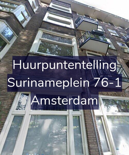 Foto gevel Huurpuntentelling voor Surinameplein 76-1, Amsterdam