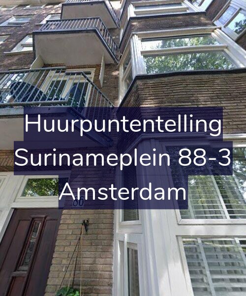 Foto gevel Huurpuntentelling voor Surinameplein 88-3, Amsterdam