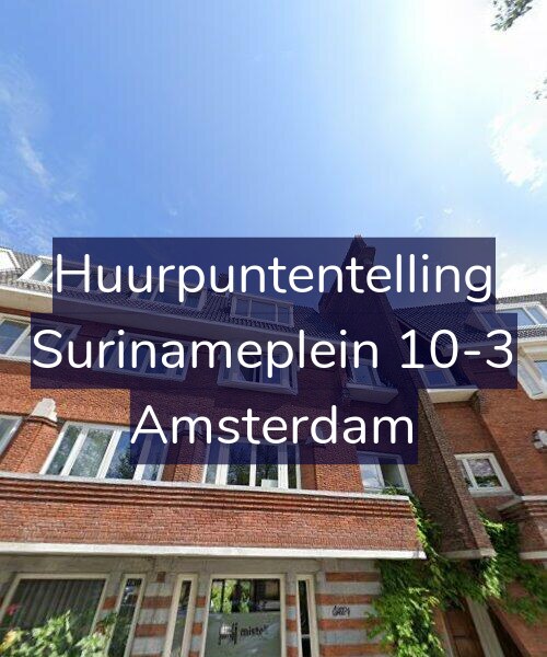 Foto gevel Huurpuntentelling voor Surinameplein 10-3, Amsterdam