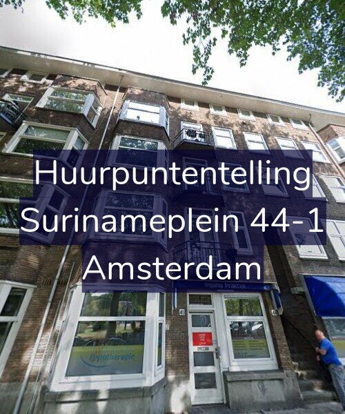 Foto gevel Huurpuntentelling voor Surinameplein 44-1, Amsterdam