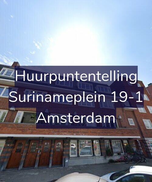 Foto gevel Huurpuntentelling voor Surinameplein 19-1, Amsterdam