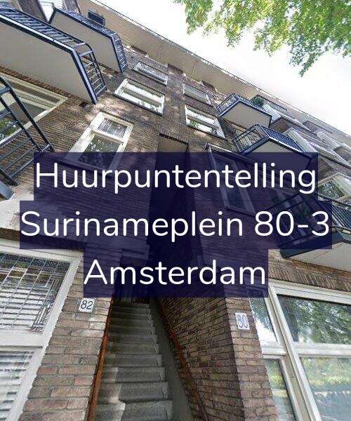 Foto gevel Huurpuntentelling voor Surinameplein 80-3, Amsterdam