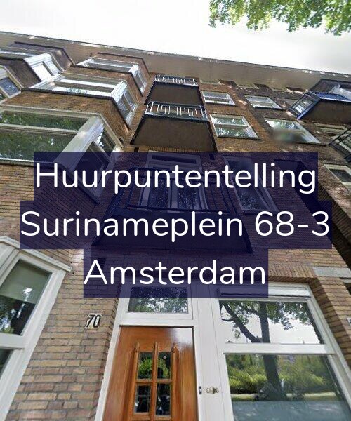 Foto gevel Huurpuntentelling voor Surinameplein 68-3, Amsterdam