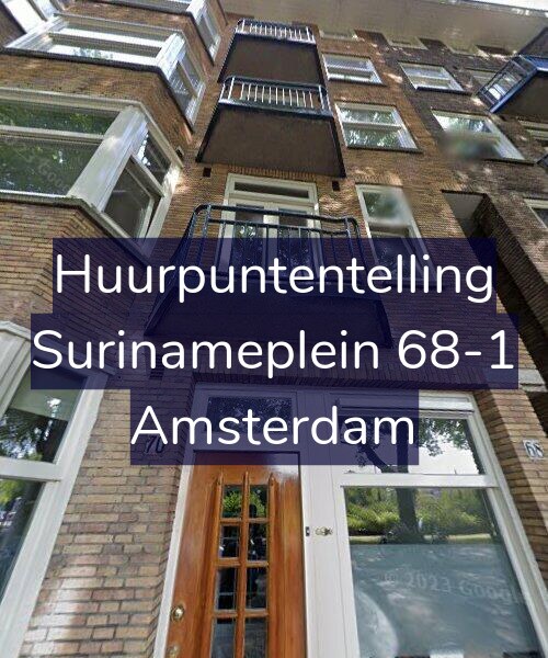 Foto gevel Huurpuntentelling voor Surinameplein 68-1, Amsterdam