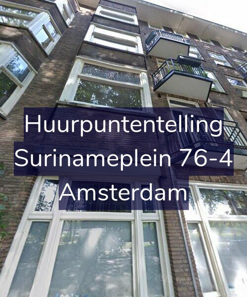 Foto gevel Huurpuntentelling voor Surinameplein 76-4, Amsterdam