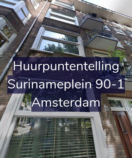 Foto gevel Huurpuntentelling voor Surinameplein 90-1, Amsterdam