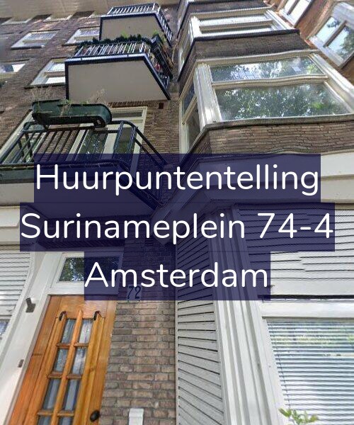Foto gevel Huurpuntentelling voor Surinameplein 74-4, Amsterdam