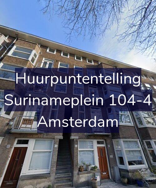 Foto gevel Huurpuntentelling voor Surinameplein 104-4, Amsterdam