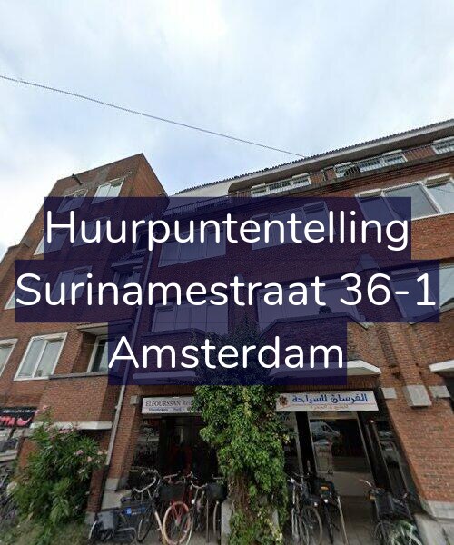 Foto gevel Huurpuntentelling voor Surinamestraat 36-1, Amsterdam