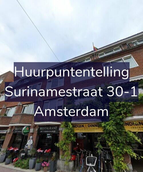 Foto gevel Huurpuntentelling voor Surinamestraat 30-1, Amsterdam