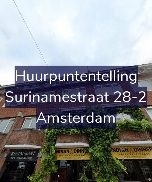 Foto gevel Huurpuntentelling voor Surinamestraat 28-2, Amsterdam
