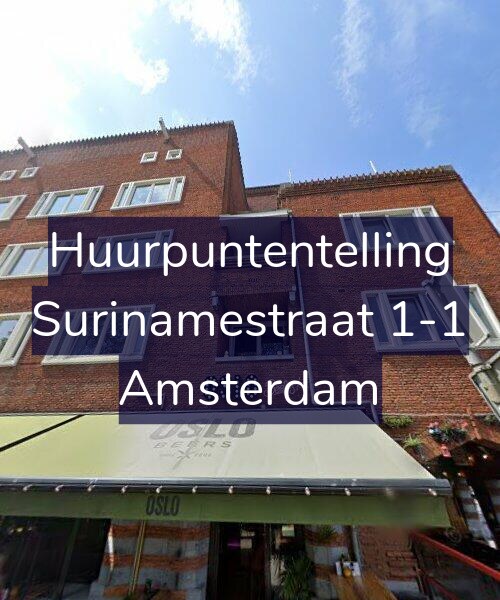 Foto gevel Huurpuntentelling voor Surinamestraat 1-1, Amsterdam