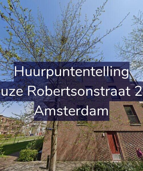 Foto gevel Huurpuntentelling voor Suze Robertsonstraat 21, Amsterdam