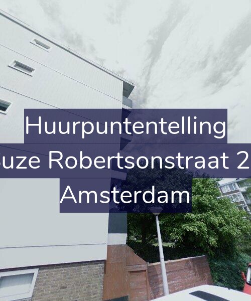 Foto gevel Huurpuntentelling voor Suze Robertsonstraat 26, Amsterdam