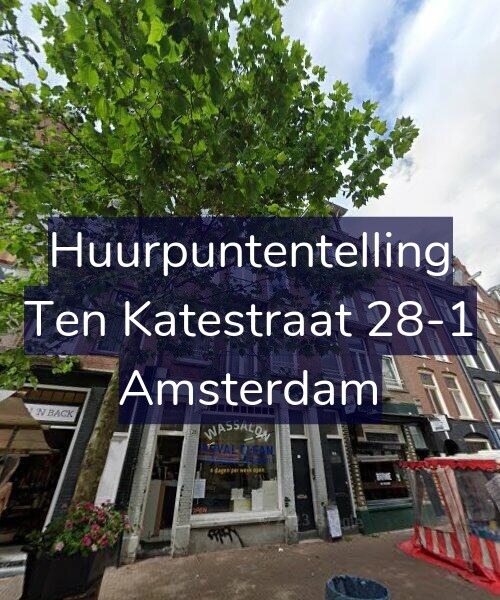 Foto gevel Huurpuntentelling voor Ten Katestraat 28-1, Amsterdam