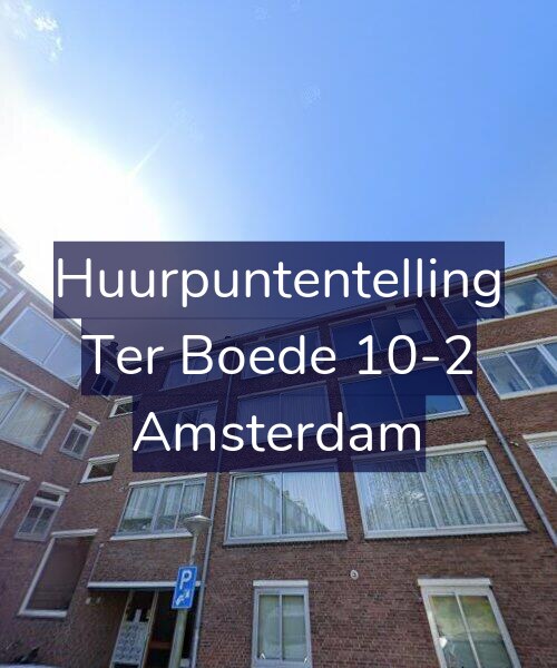 Foto gevel Huurpuntentelling voor Ter Boede 10-2, Amsterdam