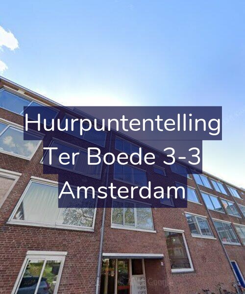 Foto gevel Huurpuntentelling voor Ter Boede 3-3, Amsterdam