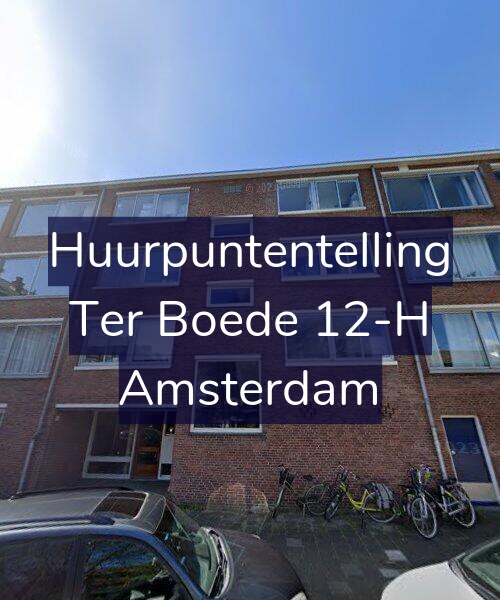 Foto gevel Huurpuntentelling voor Ter Boede 12-H, Amsterdam
