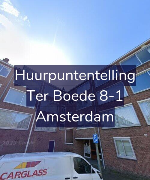 Foto gevel Huurpuntentelling voor Ter Boede 8-1, Amsterdam