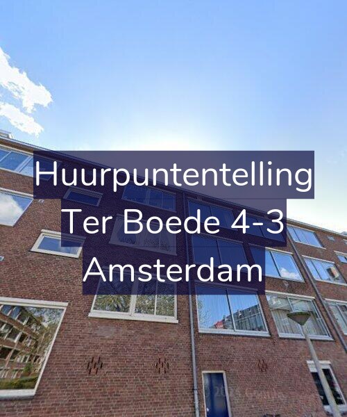 Foto gevel Huurpuntentelling voor Ter Boede 4-3, Amsterdam