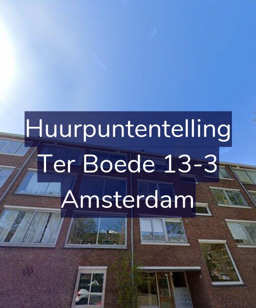 Foto gevel Huurpuntentelling voor Ter Boede 13-3, Amsterdam