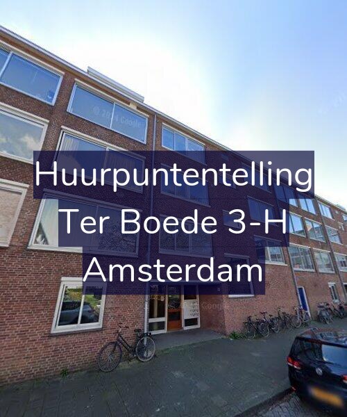 Foto gevel Huurpuntentelling voor Ter Boede 3-H, Amsterdam