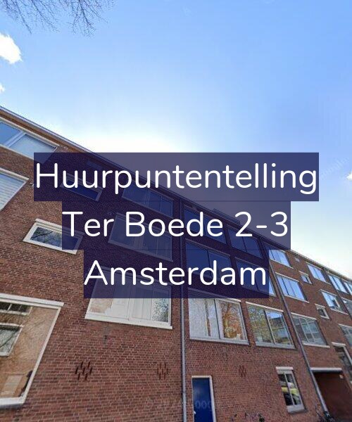 Foto gevel Huurpuntentelling voor Ter Boede 2-3, Amsterdam