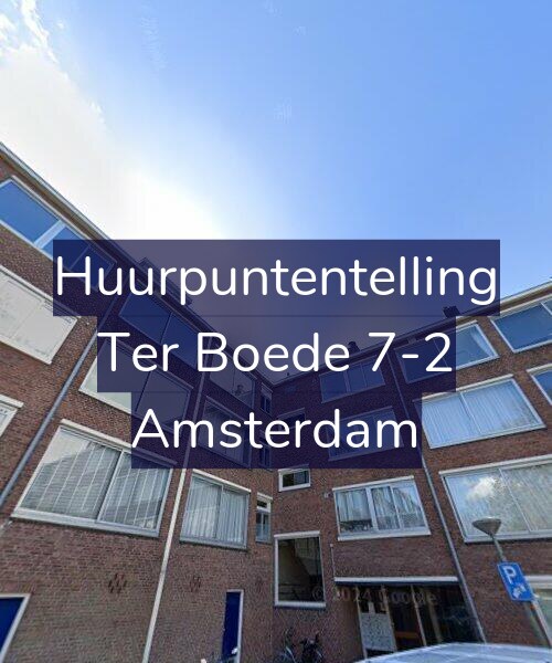 Foto gevel Huurpuntentelling voor Ter Boede 7-2, Amsterdam