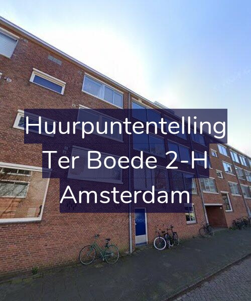 Foto gevel Huurpuntentelling voor Ter Boede 2-H, Amsterdam