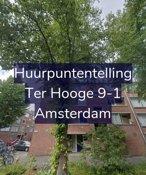 Foto gevel Huurpuntentelling voor Ter Hooge 9-1, Amsterdam