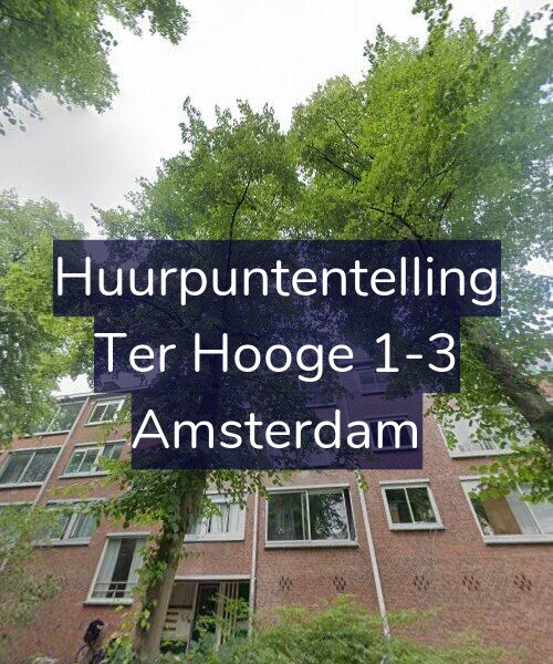 Foto gevel Huurpuntentelling voor Ter Hooge 1-3, Amsterdam