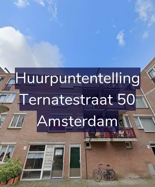 Foto gevel Huurpuntentelling voor Ternatestraat 50, Amsterdam