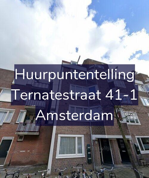 Foto gevel Huurpuntentelling voor Ternatestraat 41-1, Amsterdam