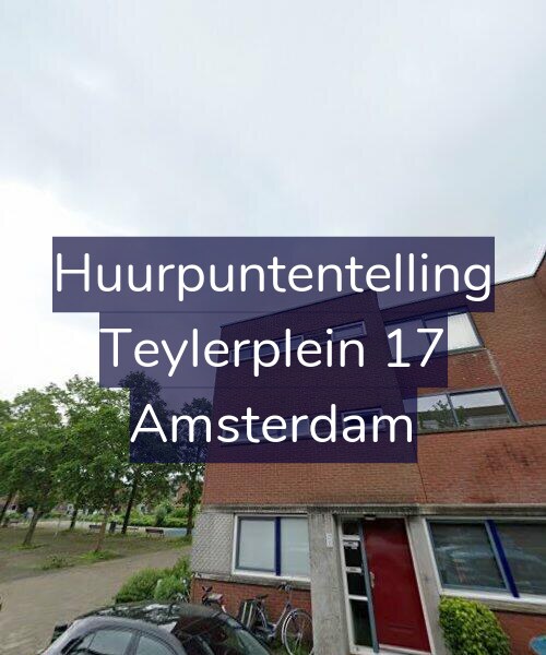 Foto gevel Huurpuntentelling voor Teylerplein 17, Amsterdam
