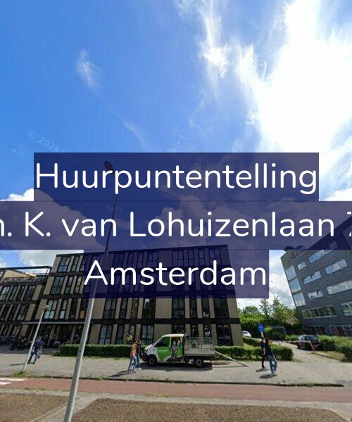 Foto gevel Huurpuntentelling voor Th. K. van Lohuizenlaan 72, Amsterdam