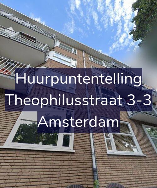 Foto gevel Huurpuntentelling voor Theophilusstraat 3-3, Amsterdam