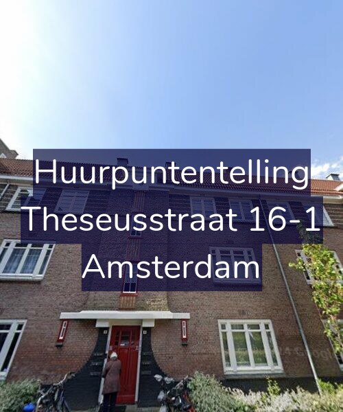 Foto gevel Huurpuntentelling voor Theseusstraat 16-1, Amsterdam